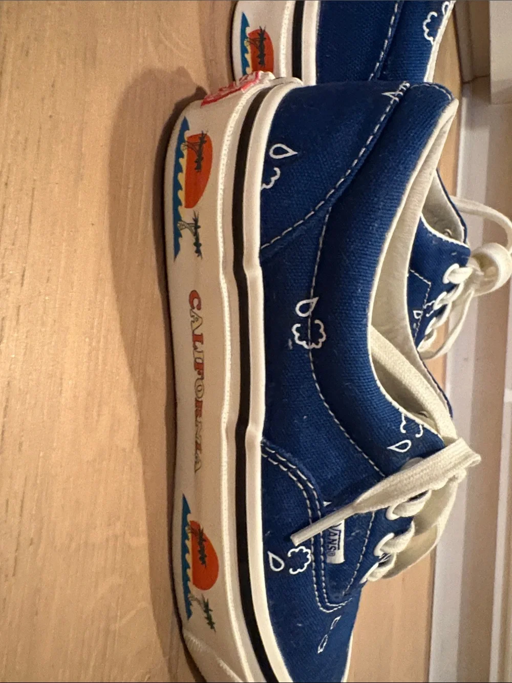 *RARE* Vans OG era blue paisley California